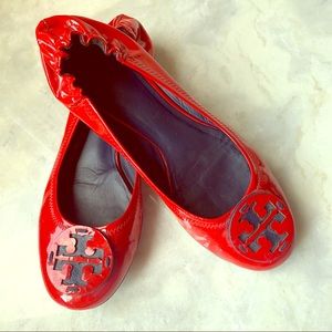 Tory Burch Reva Patent Leather Ballet Flats